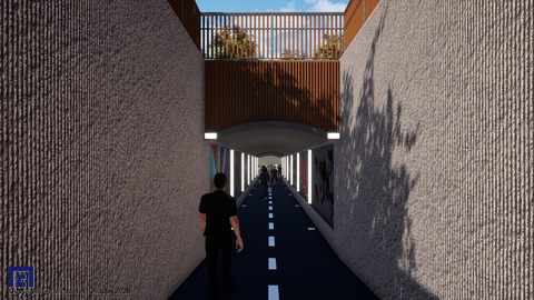 bike tunnel W subgrade